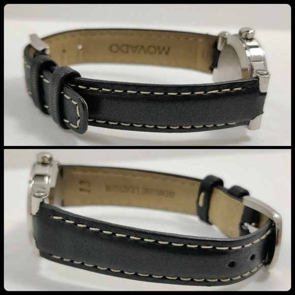 Movado Vizio Sport Stainless Steel Black Leather